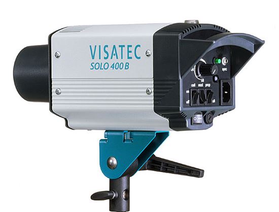 Obrázek Visatec SOLO 400 - Ateliérová záblesková světla – směrné číslo: clona 32, 100 ISO, 1 m při použití univerzálního reflektoru