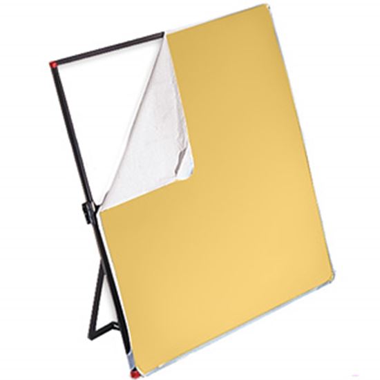 Obrázek Látka bílá/zlatá pro Litepanels 99 x 183 cm