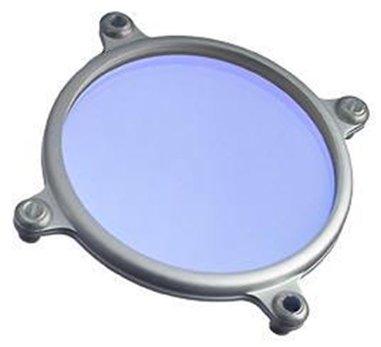 Obrázek Převodní filtr z 3200 K na cca 5600 K pro halogenové lampy typ C průměr 69,5 cm. Max výkon 1000 W