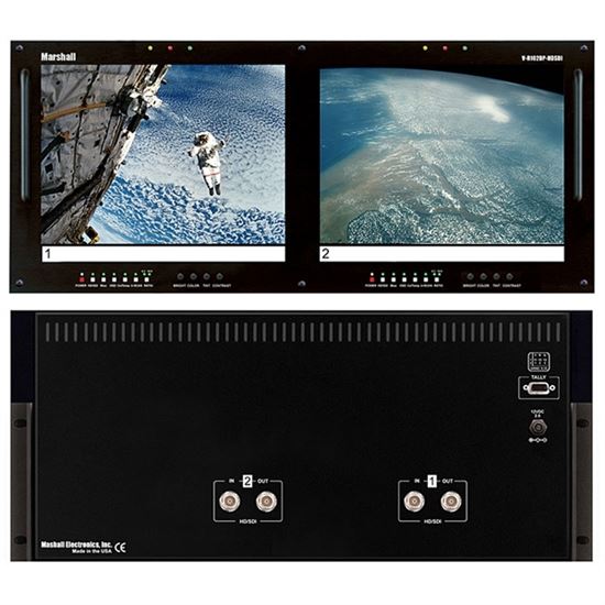 Obrázek V-R102DP-HDSDI Dual 10.4' LCD Rack Mount Panel with HDSDI Input