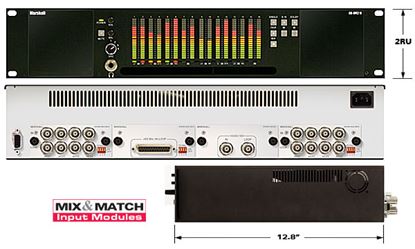 Obrázek AR-DM2-B 16 Channel Digital Audio Monitor - 2RU Mainframe with Tri-Color LCD Bar Graphs