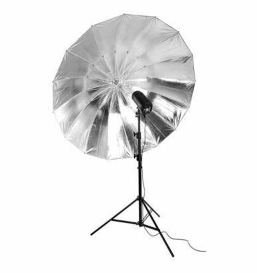 Obrázek BIG deštník stříbrný odrazný 150 cm
